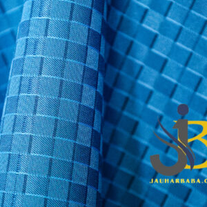 Premium Washed Jbaba – High-Quality Medium Blue Designer Fabric for DIY & Handmade Creations"